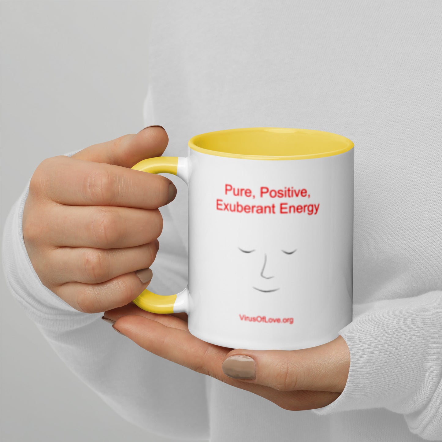 Pure Positive Exuberant Energy - Mug with Color Inside