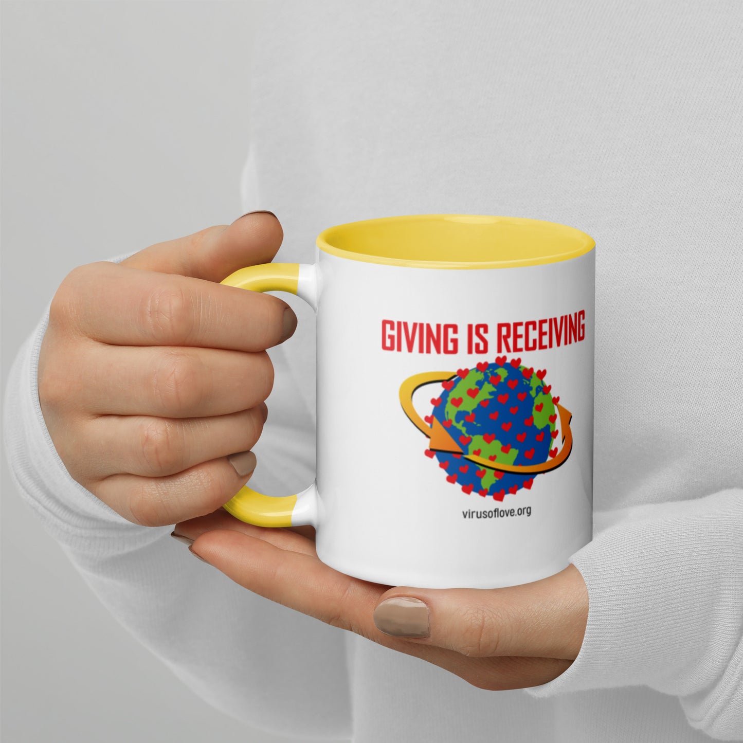 Giving Is Receiving-Mug with Color Inside