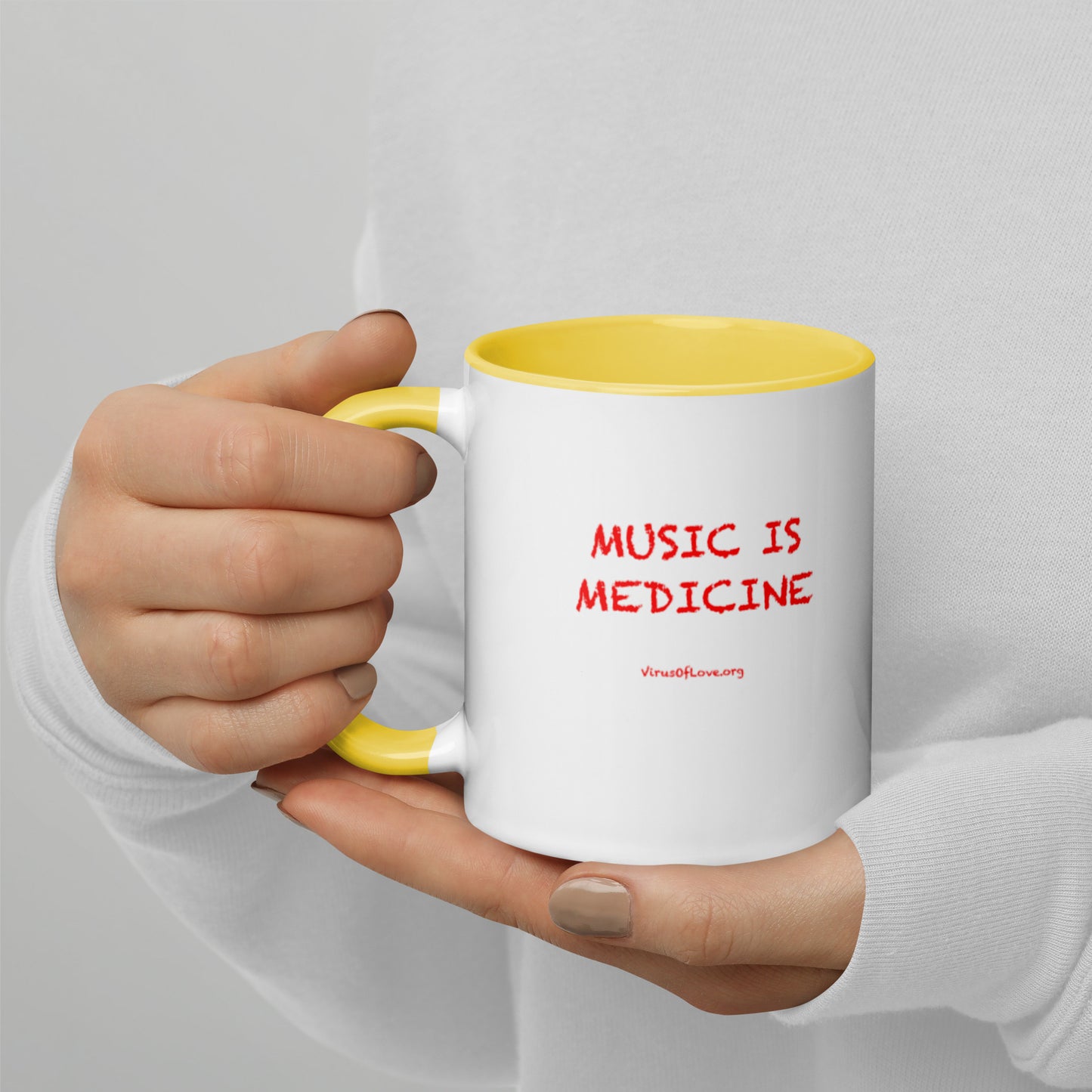 Music Is Medicine - Mug with Color Inside