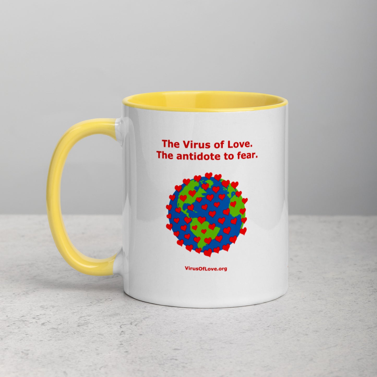 The Antidote to Fear - Mug with Color Inside