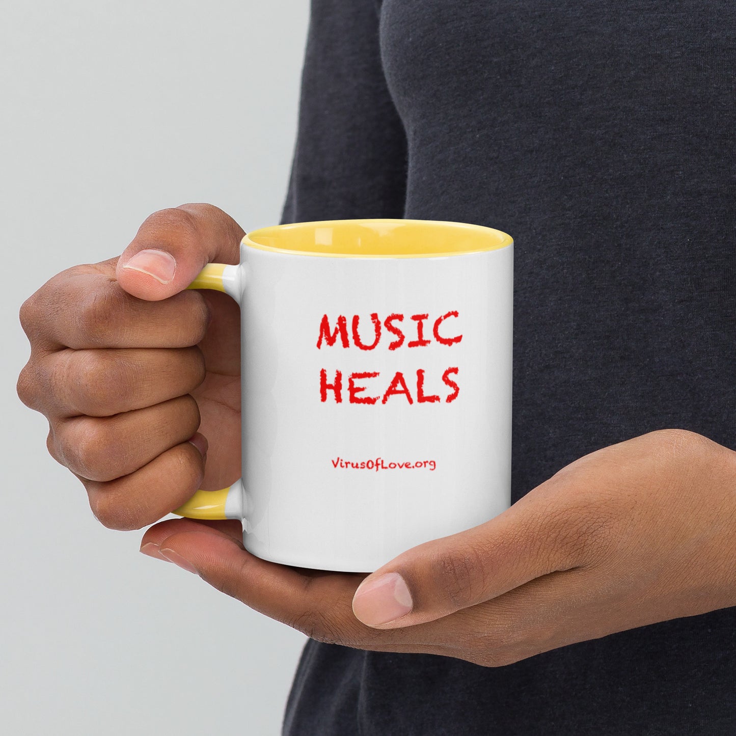 Music Heals Mug with Color Inside