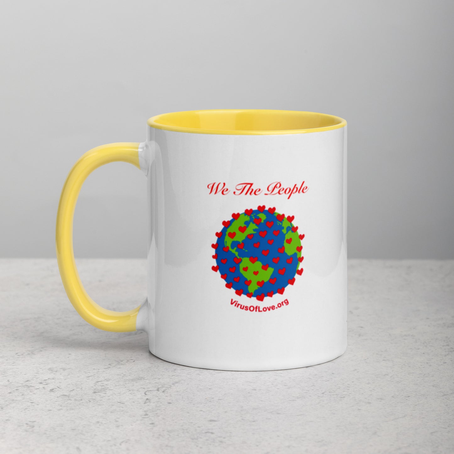 We The People Mug with Color Inside