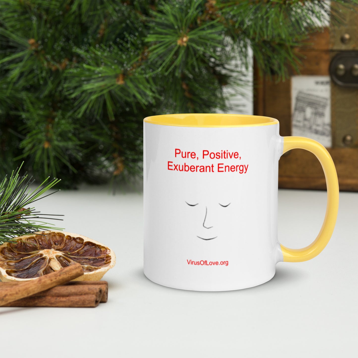 Pure Positive Exuberant Energy - Mug with Color Inside