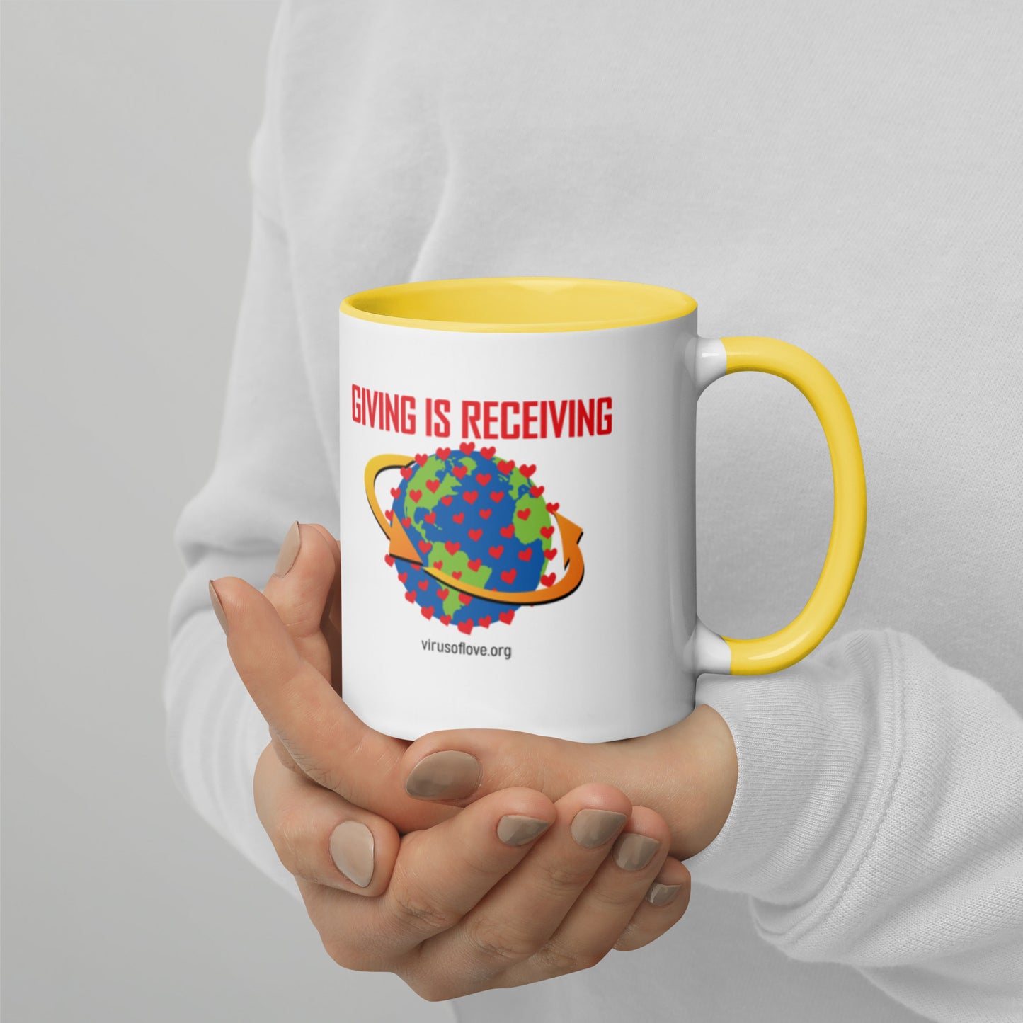 Giving Is Receiving-Mug with Color Inside