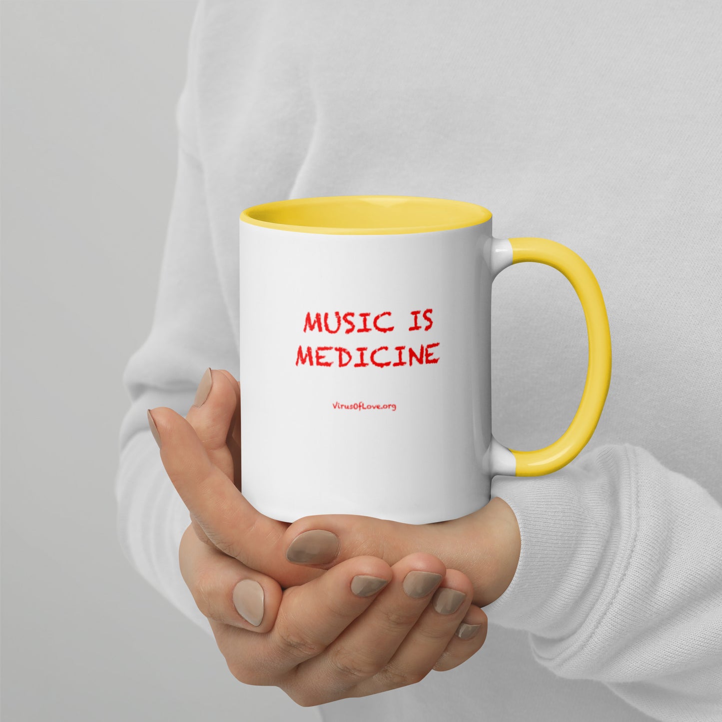 Music Is Medicine - Mug with Color Inside