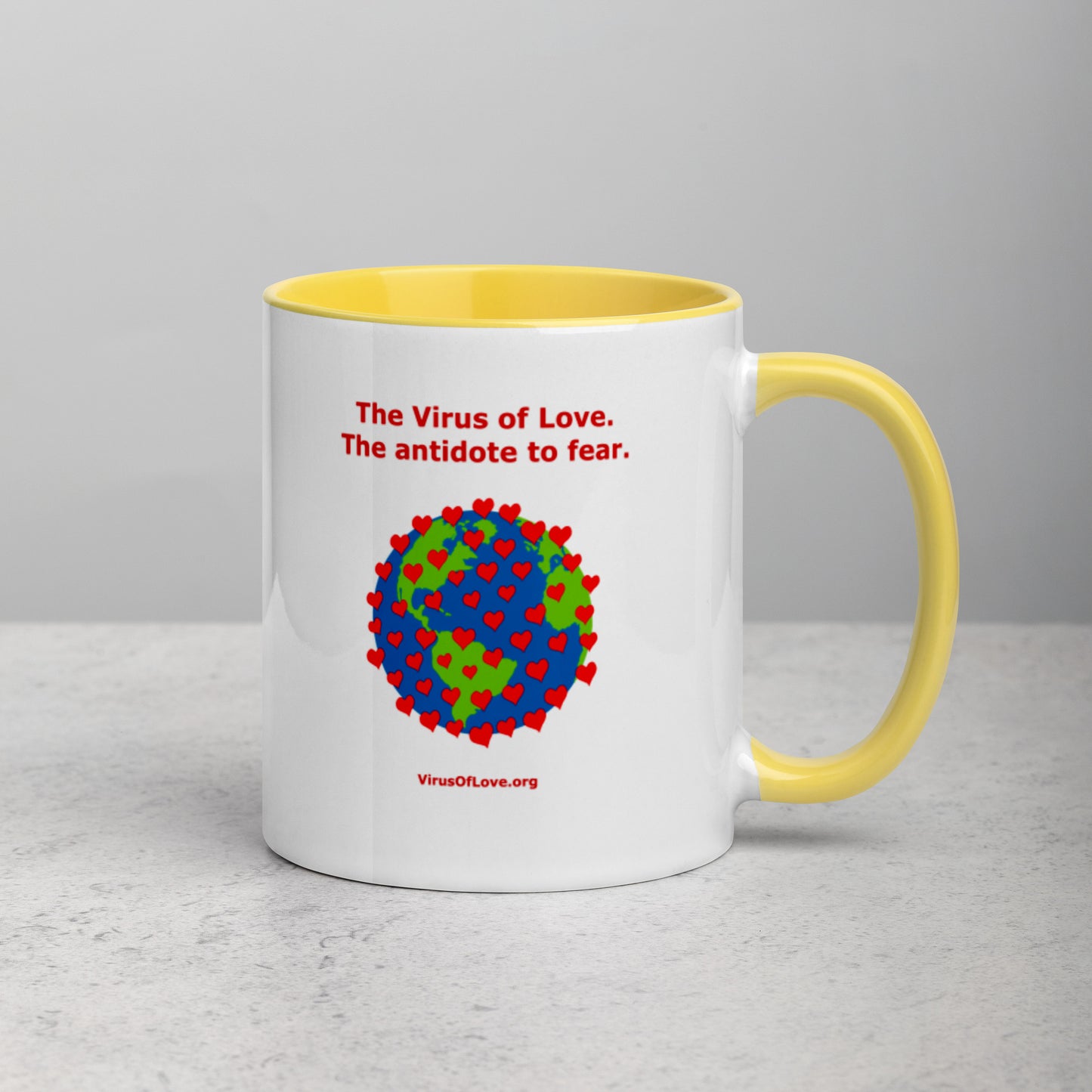 The Antidote to Fear - Mug with Color Inside