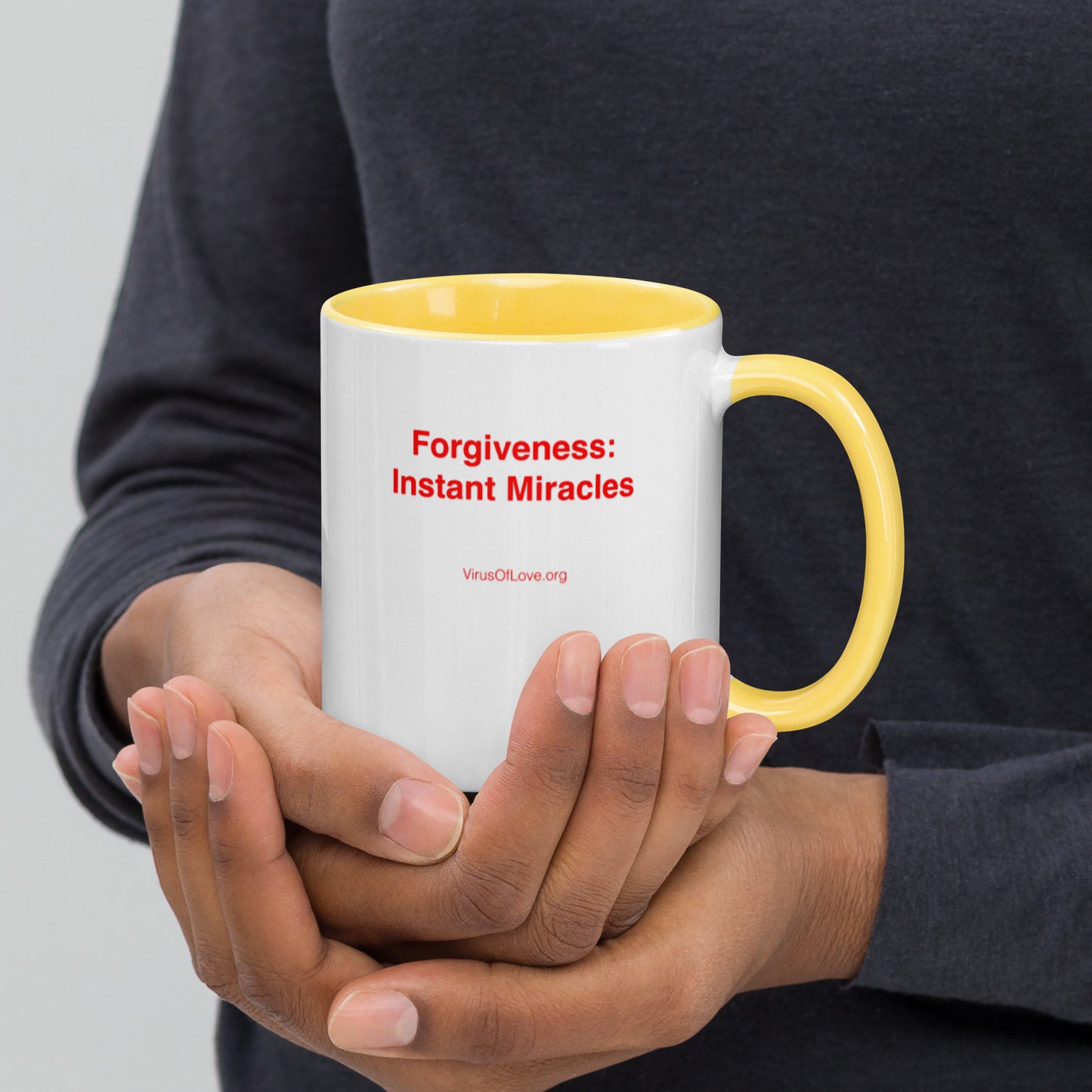 Forgiveness Instant Miracles Mug with Color Inside