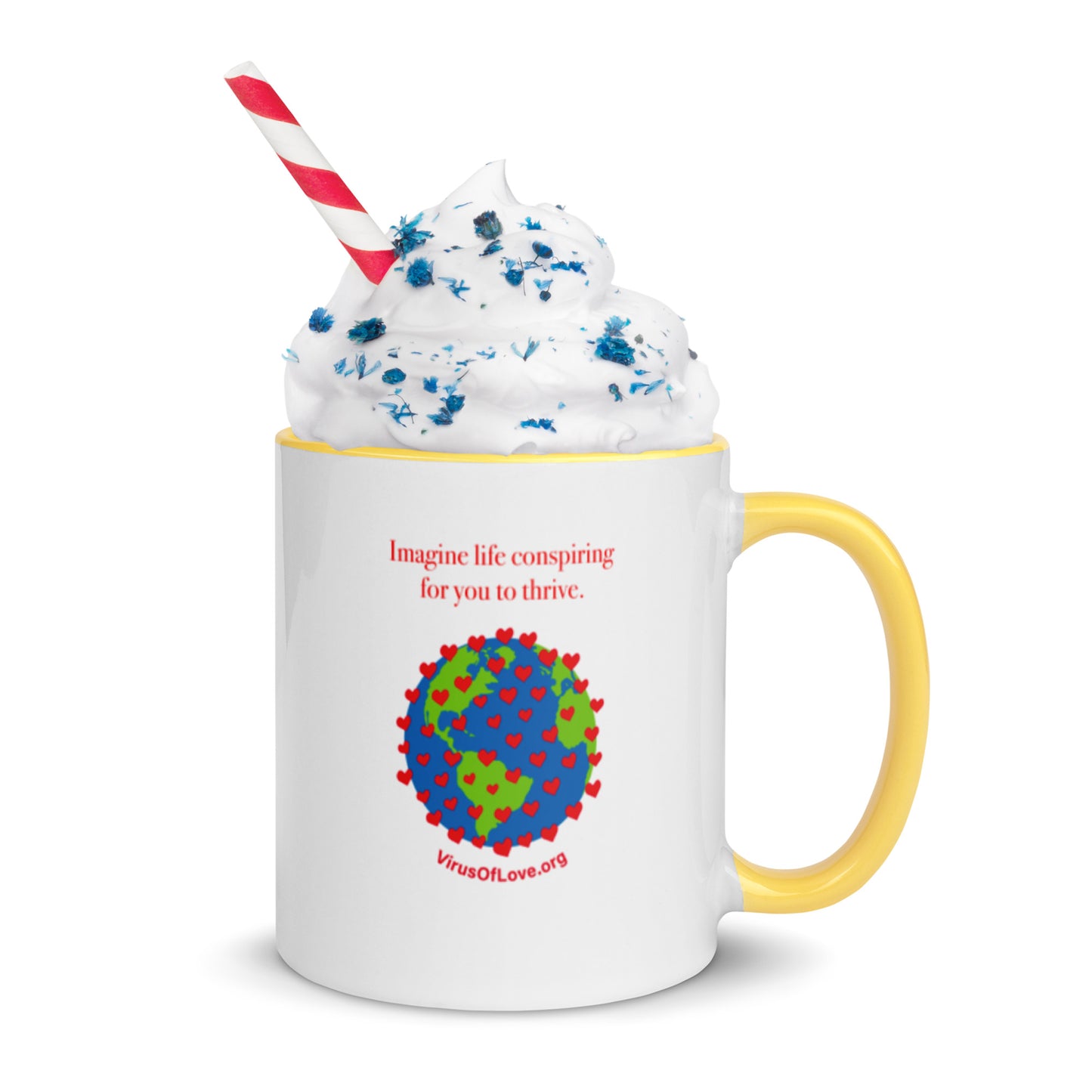 Imagine Life Conspiring - Mug with Color Inside