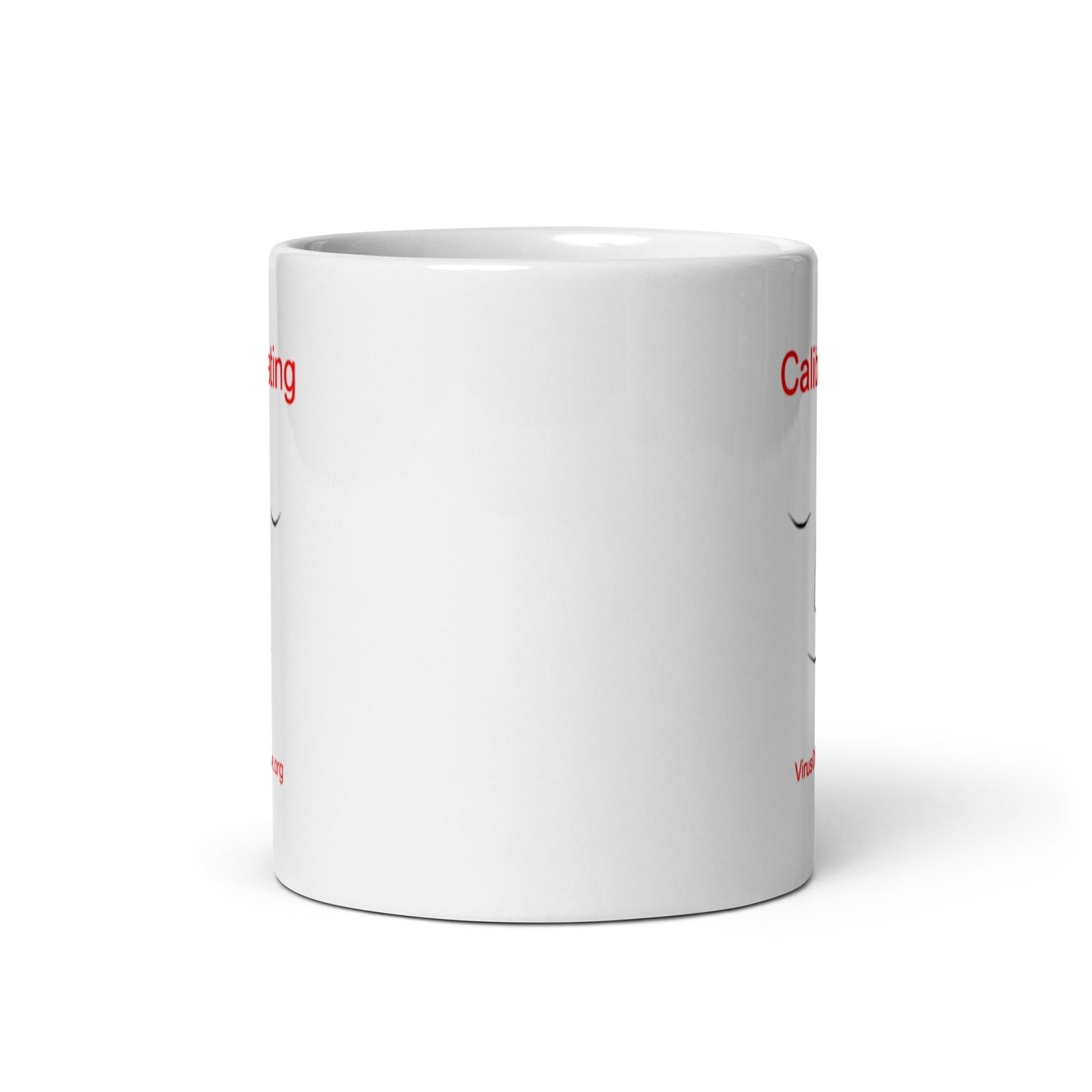Calibrating Meditator - White glossy mug
