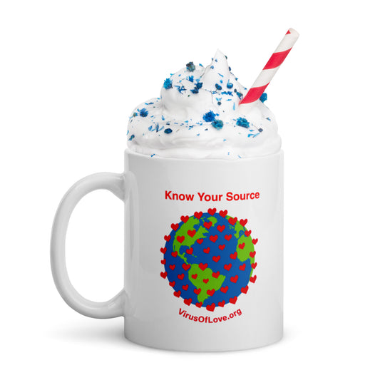Know Your Source - White glossy mug