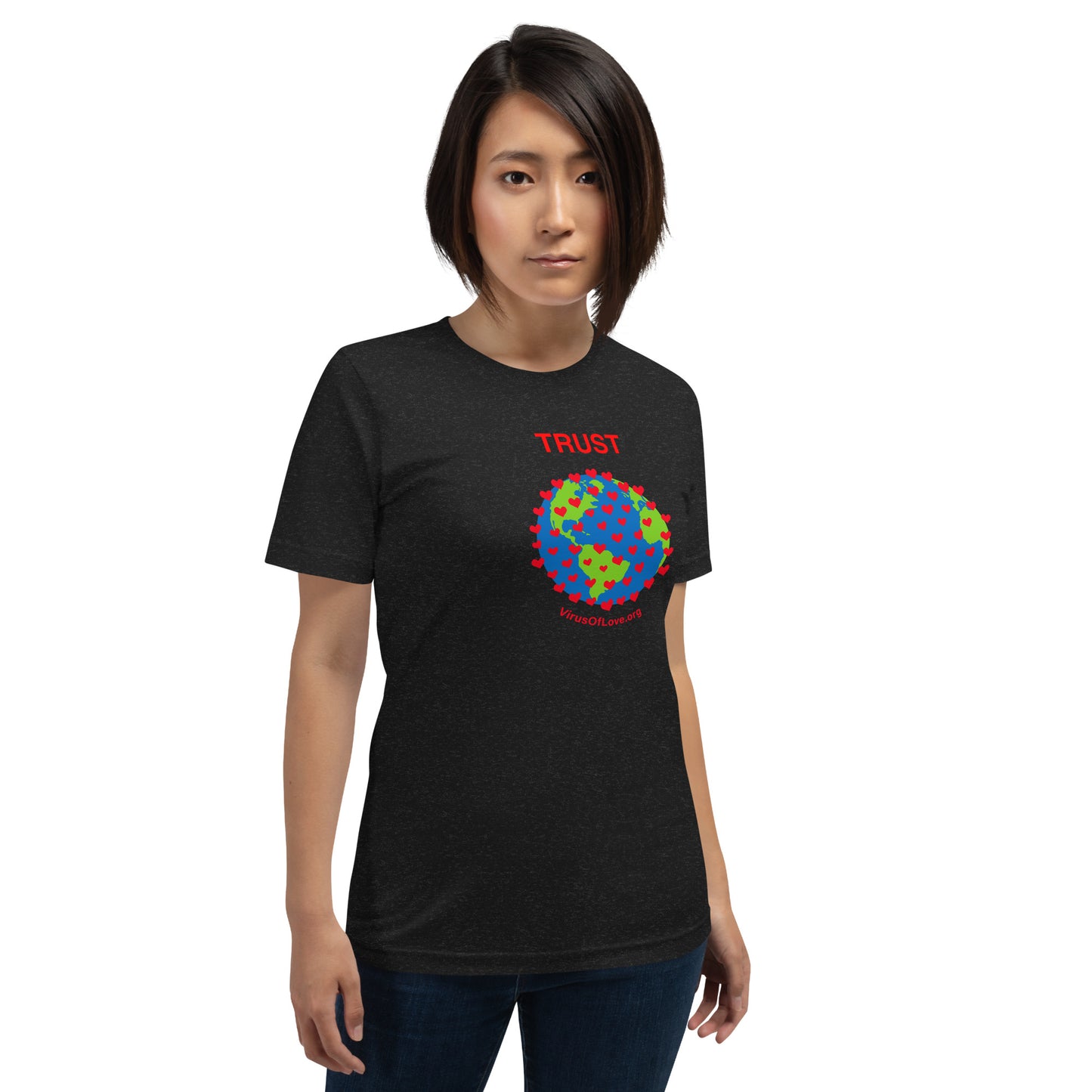 TRUST Virus of Love Image Unisex t-shirt