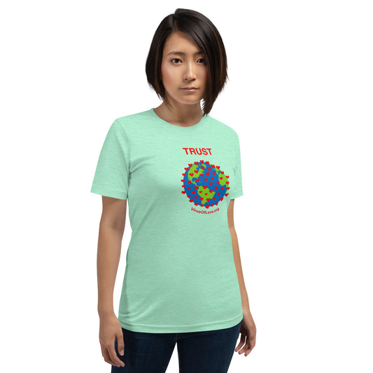 TRUST Virus of Love Image Unisex t-shirt