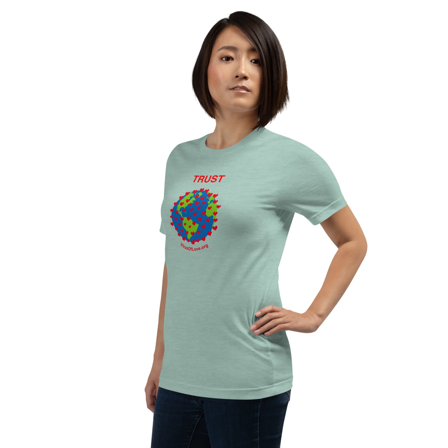 TRUST Virus of Love Image Unisex t-shirt