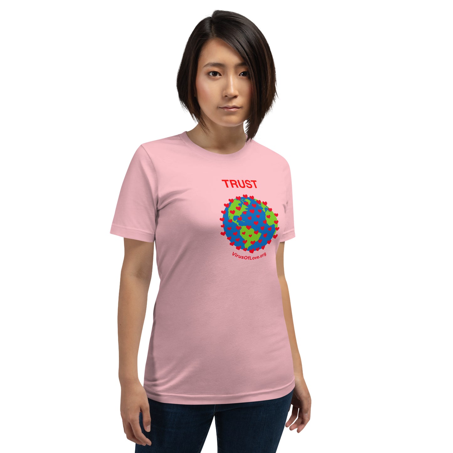 TRUST Virus of Love Image Unisex t-shirt