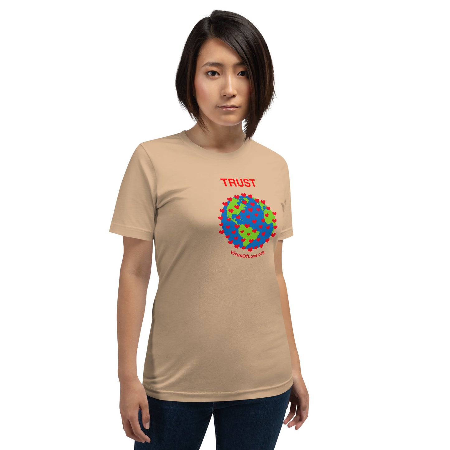 TRUST Virus of Love Image Unisex t-shirt