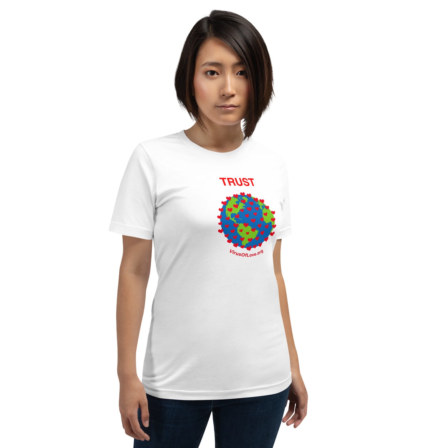 TRUST Virus of Love Image Unisex t-shirt