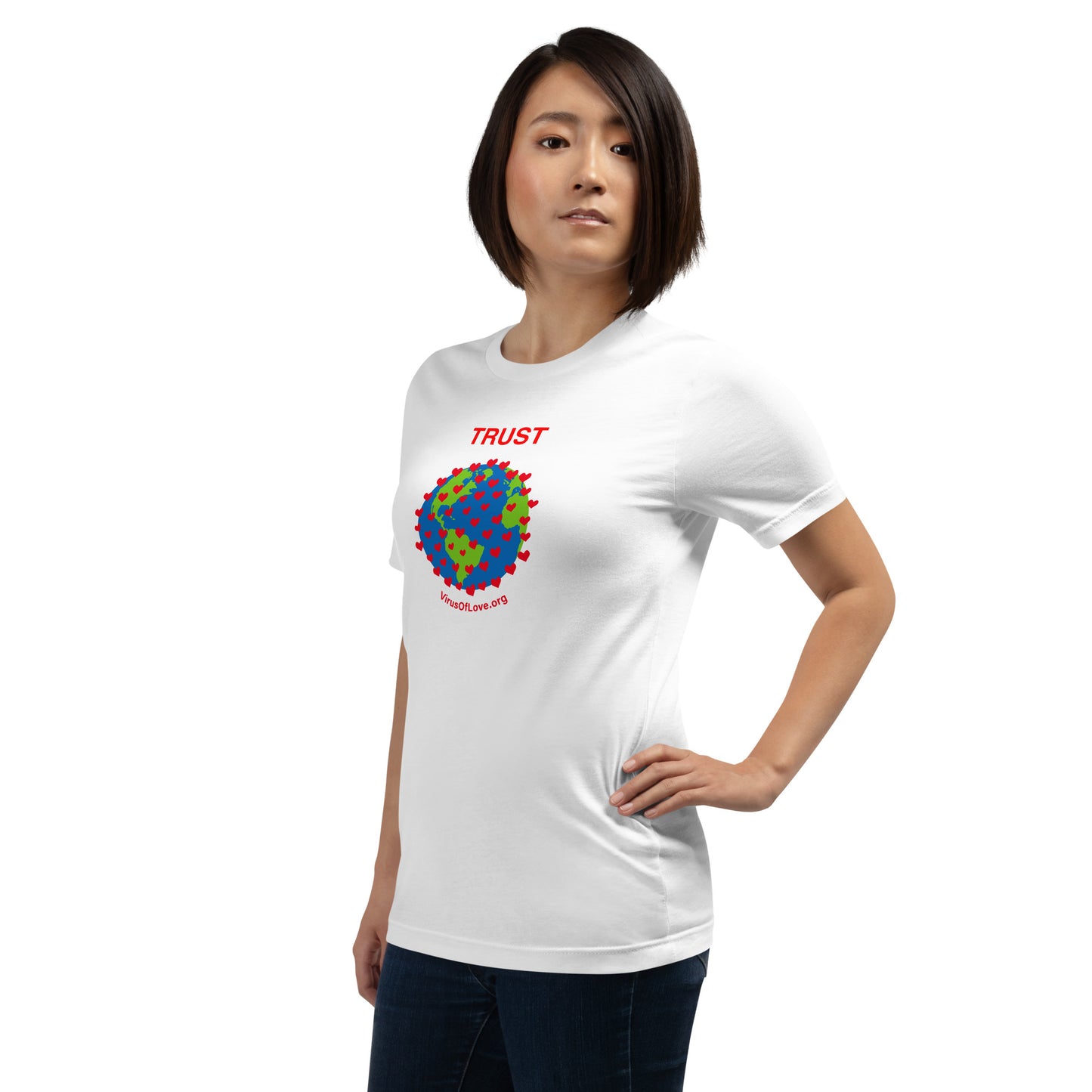 TRUST Virus of Love Image Unisex t-shirt