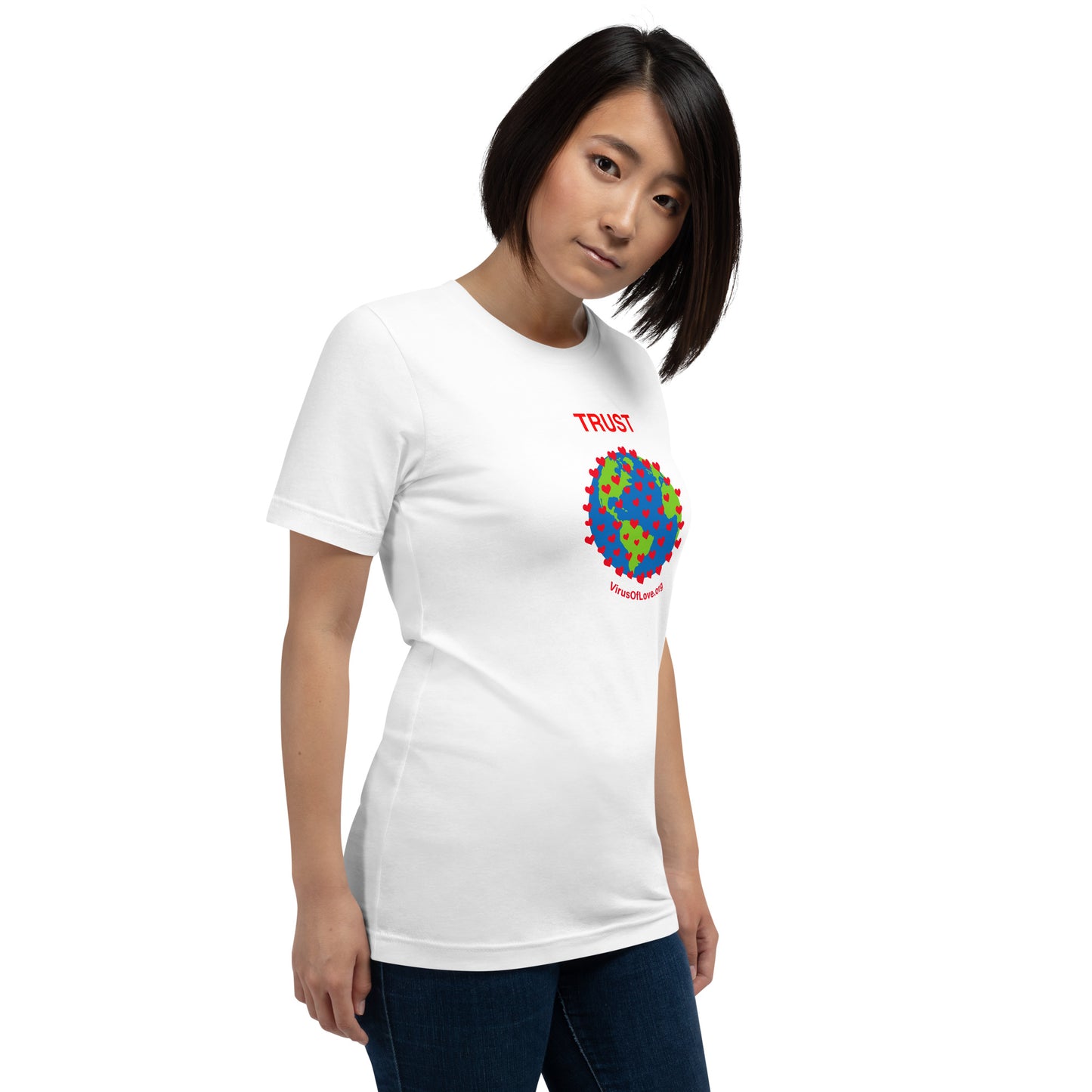 TRUST Virus of Love Image Unisex t-shirt