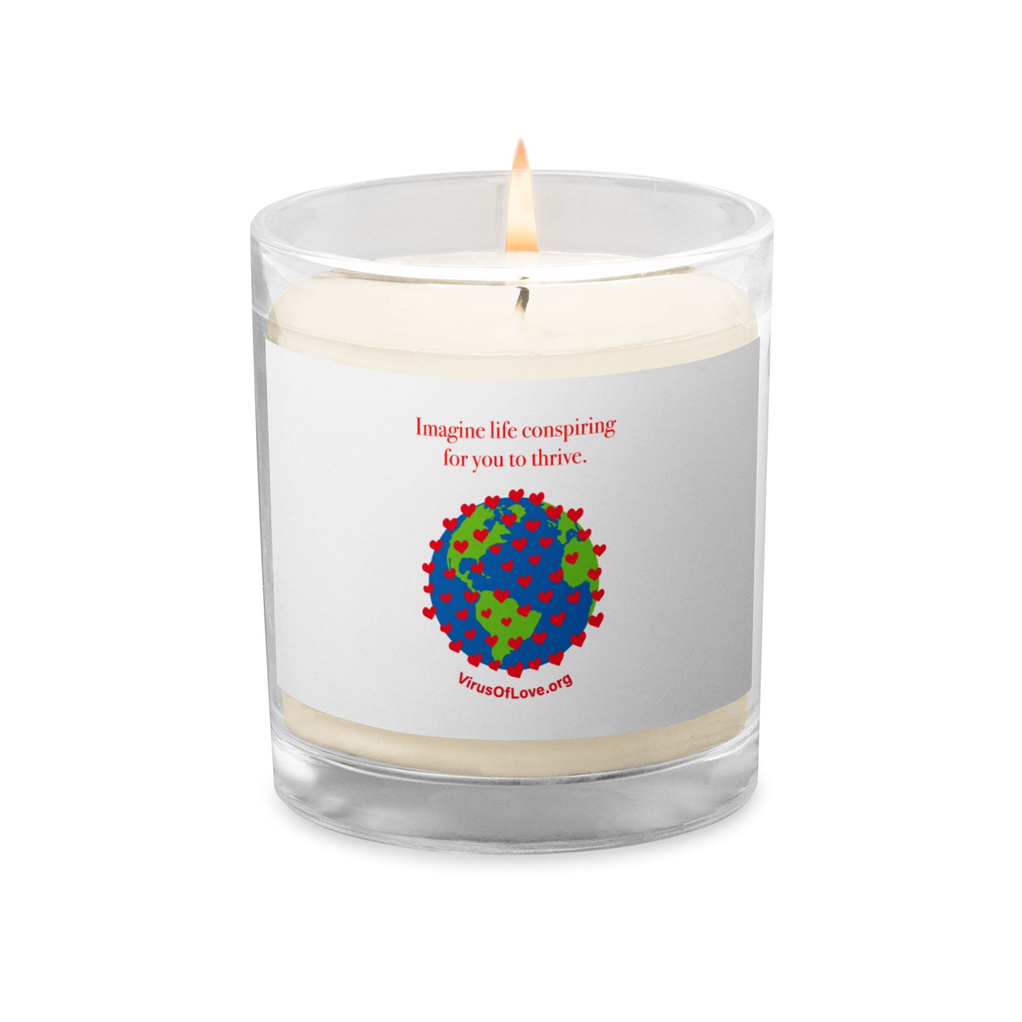 Imagine Life Conspiring - Glass jar soy wax candle