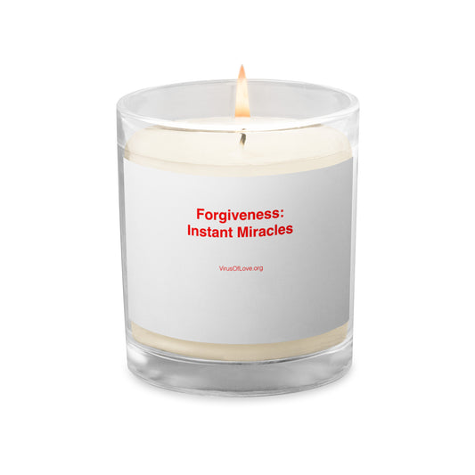 Forgiveness - Instant Miracles - Glass jar soy wax candle