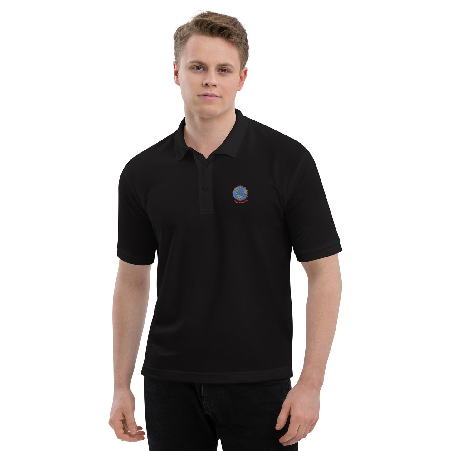 Virus of Love on Men's Premium Polo