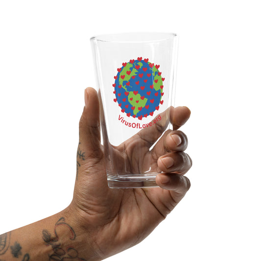 Virus of Love - Shaker pint glass