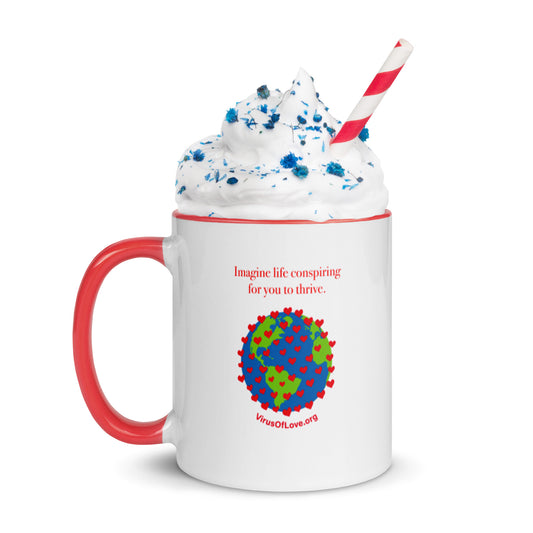 Imagine Life Conspiring - Mug with Color Inside